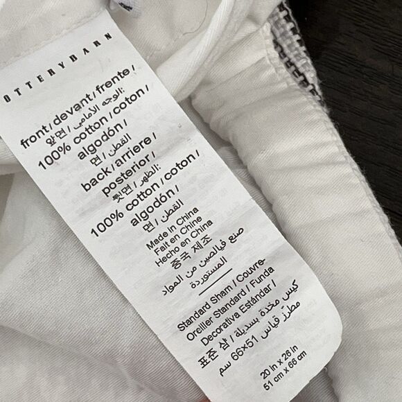 Pottery Barn Clayton Stripe King/California King Duvet Cover & 2 Standard Shams - Picture 12 of 13